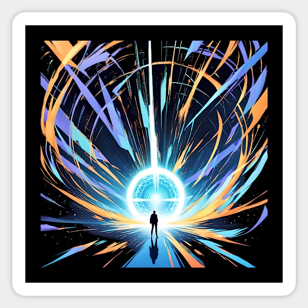 Portal to The Beyond Sticker by antimatter_artwork